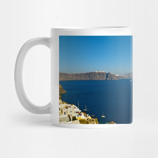 Santorini volcano caldera by Parafull